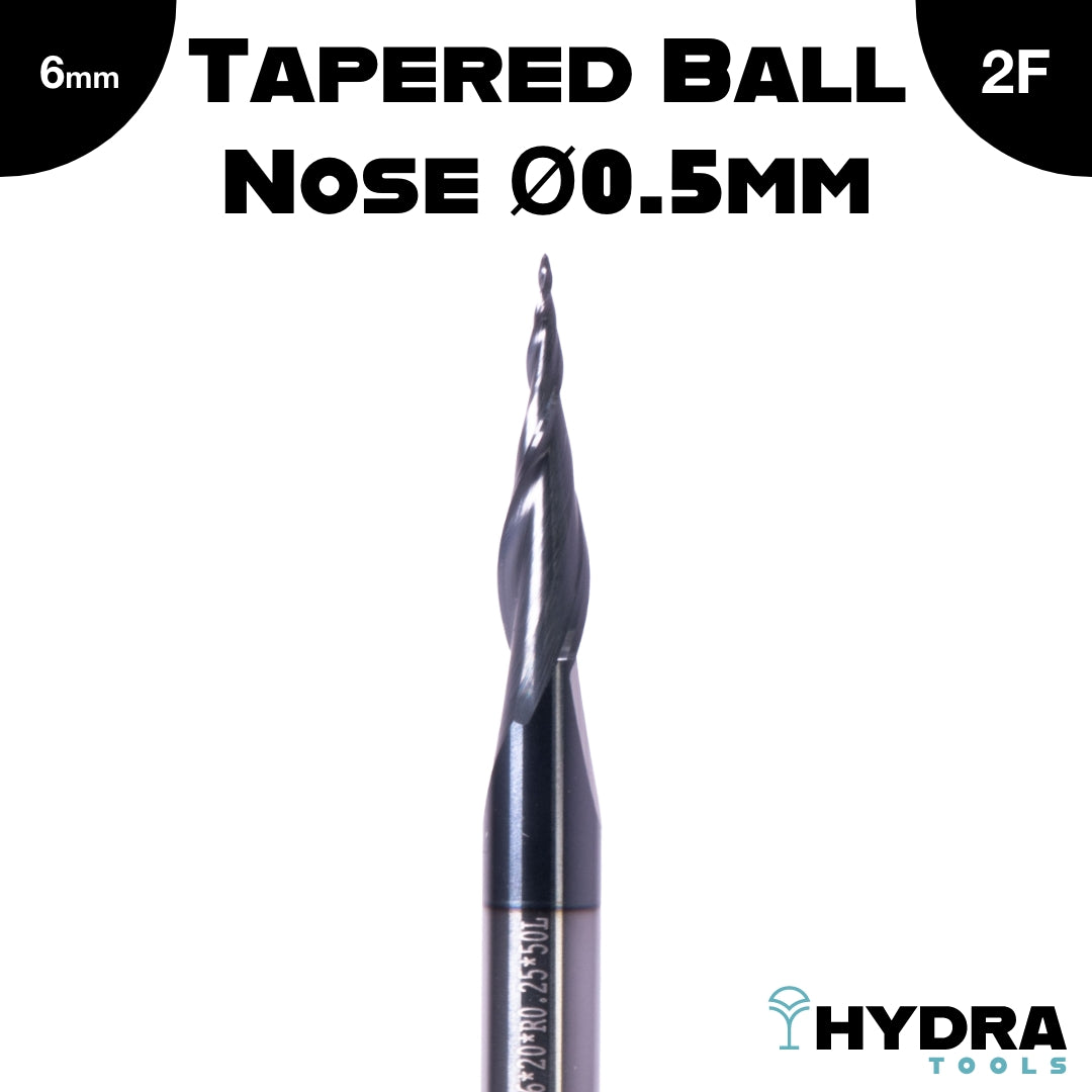 Carbide Tapered Ball Nose Ø0.5mm