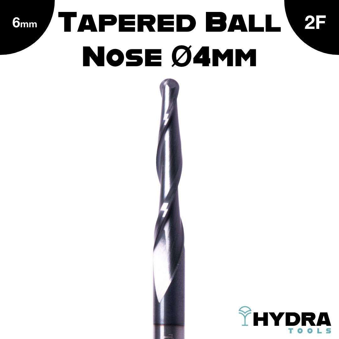 Carbide Tapered Ball Nose Ø4mm